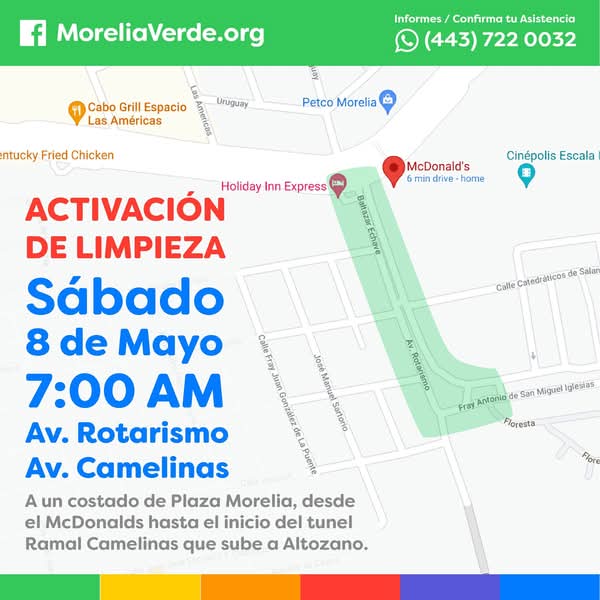 Convocatoria de Limpieza en Av. Rotarismo